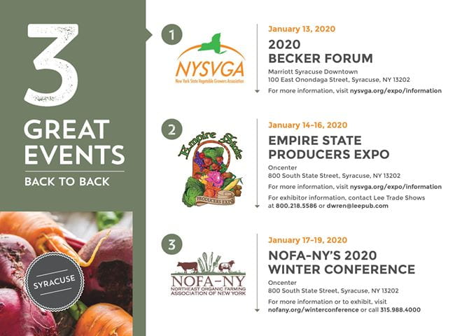 save the date NYSVGA Producers Expo