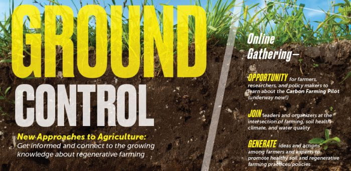 Ground Control: New Approaches to Agriculture November 12 webinar